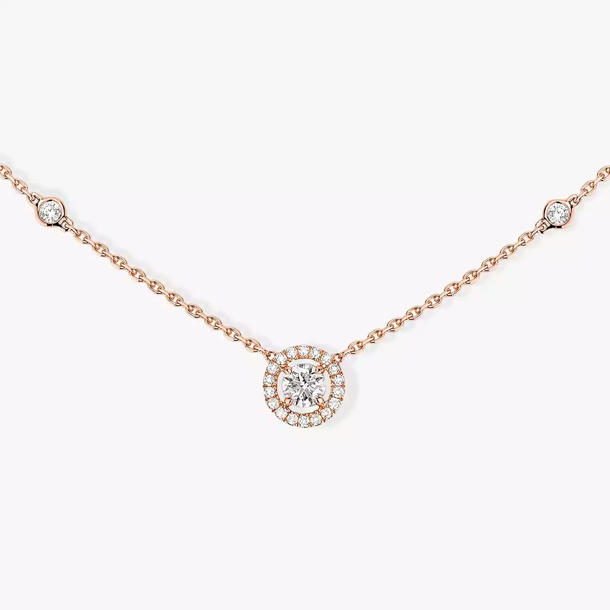 [⭐Clover Jewelry]Diamond Necklace 0,20ct Brilliant Shape Joy