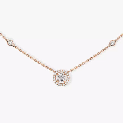 [⭐Clover Jewelry]Diamond Necklace 0,20ct Brilliant Shape Joy