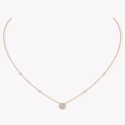 [⭐Clover Jewelry]Diamond Necklace 0,20ct Brilliant Shape Joy