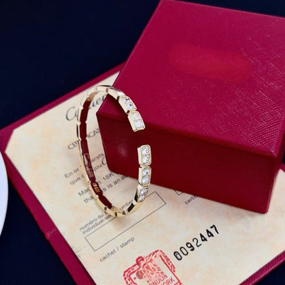 [⭐Clover Jewelry jewelrys]LOVE DIAMOND OPEN  BRACELET