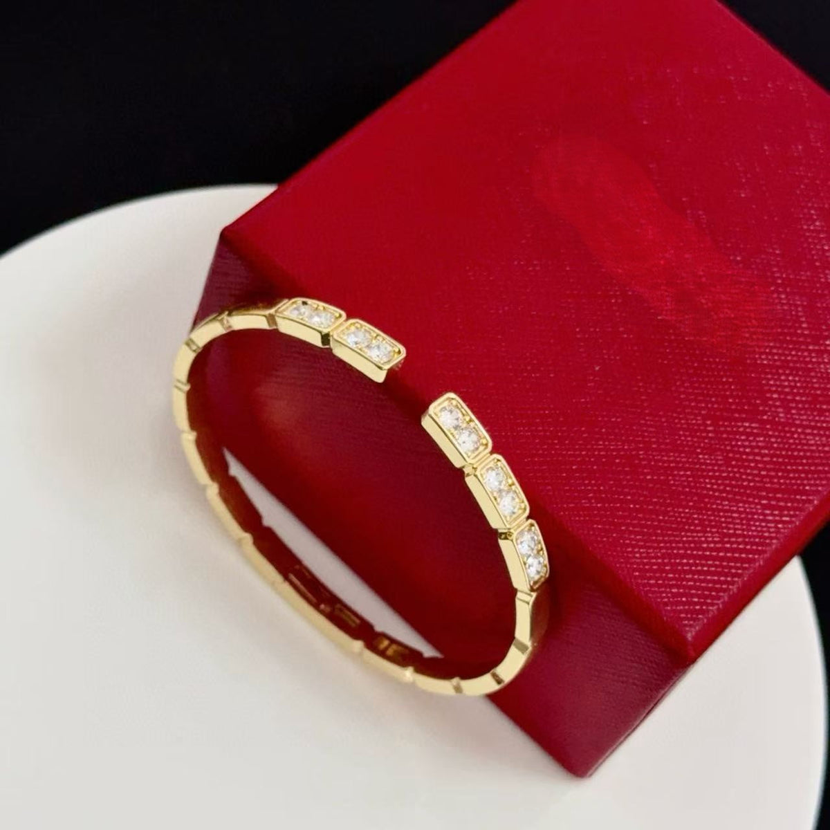 [⭐Clover Jewelry jewelrys]LOVE DIAMOND OPEN  BRACELET