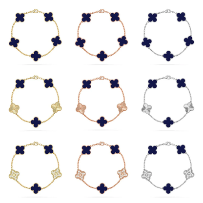 [⭐Clover Jewelry]CLOVER 5 MOTIF LAPIS LAZULI BRACELET COLLECTION