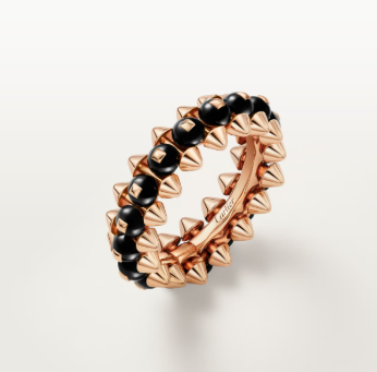 [⭐Clover Jewelry]CLASH ELEGANT ROSE GOLD RING FEATURING NATURAL AGATE