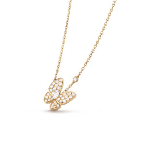 [⭐Clover Jewelry]BUTTERFLY DIAMOND NECKLACE