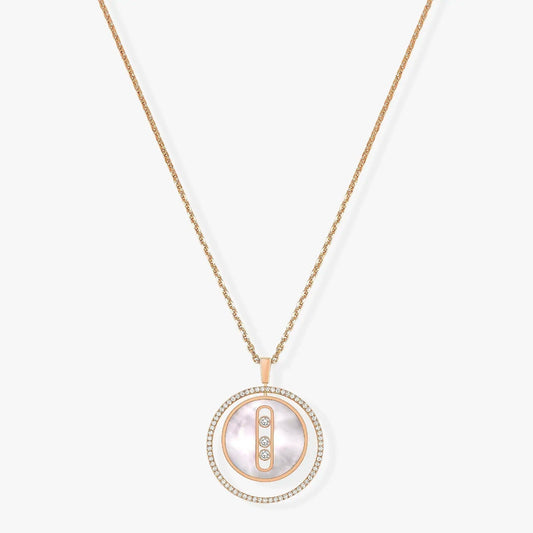 [⭐Clover Jewelry]Demo MOVE MM NACRE BLANCHE DIAMOND NECKLACE