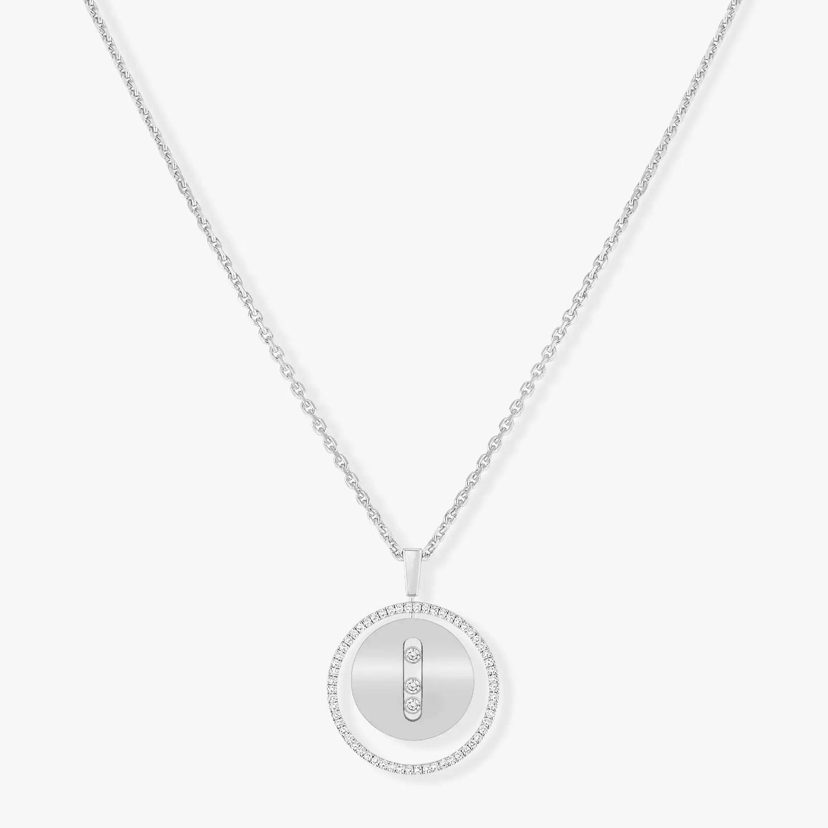 [⭐Clover Jewelry]Demo MOVE MM SILVER DIAMOND NECKLACE