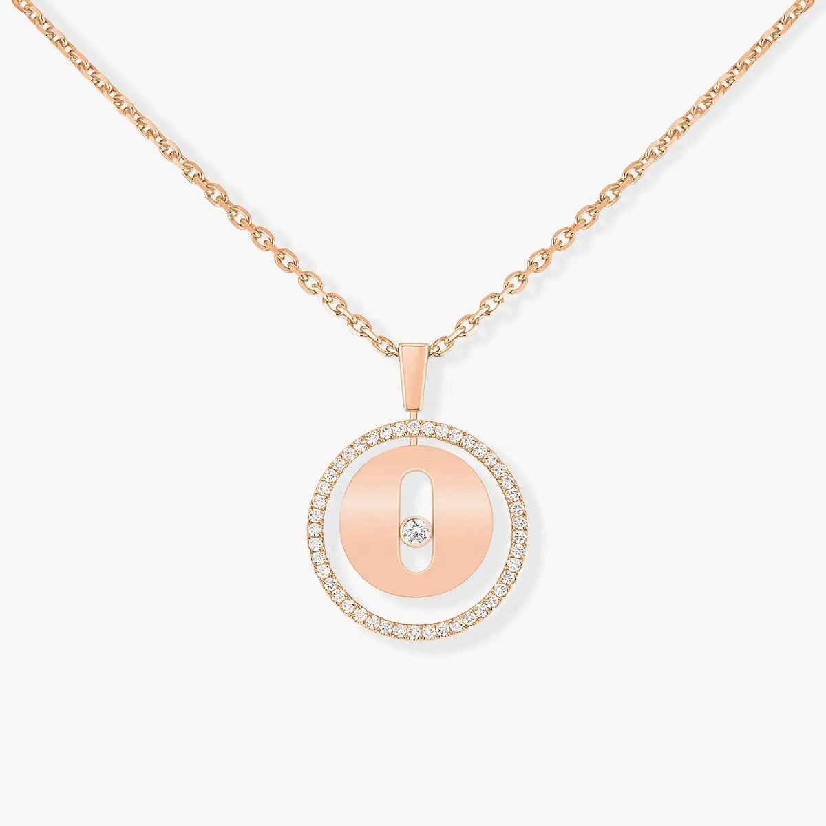 [⭐Clover Jewelry]Demo MOVE PM NECKLACE PINK GOLD DIAMOND