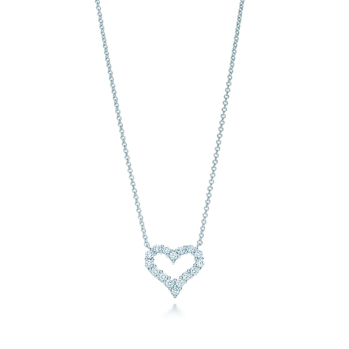 [Clover Jewelry]HEART-SHAPED DIAMOND NECKLACE