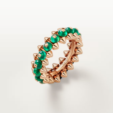 [⭐Clover Jewelry]CLASH ELEGANT ROSE GOLD RING FEATURING NATURAL AGATE