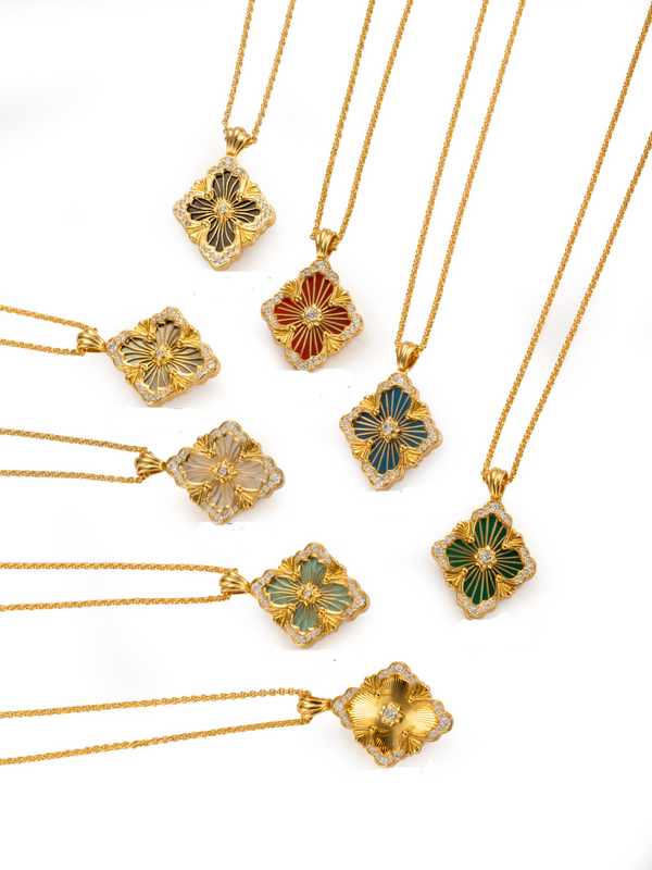 [⭐Clover Jewelry] B.C.L BIG SIZE  ENAMEL NECKLACE（Various colors）