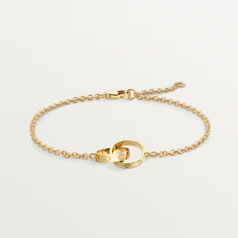 [⭐Clover Jewelry]LOVE BRACELET DOUBLE RING