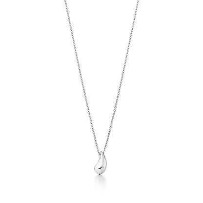 [Clover Jewelry]ELSA PERETTI TEARDROP PENDANT STERLING SILVER NECKLACE