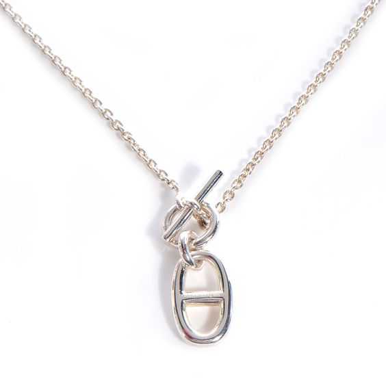 [⭐Clover Jewelry]HM CHAINE D'ANCRE PENDANT NECKLACE STERLING SILVER