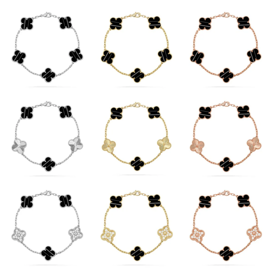 [⭐Clover Jewelry] CLOVER 5 MOTIF PULSAR STONE BRACELET COLLECTION