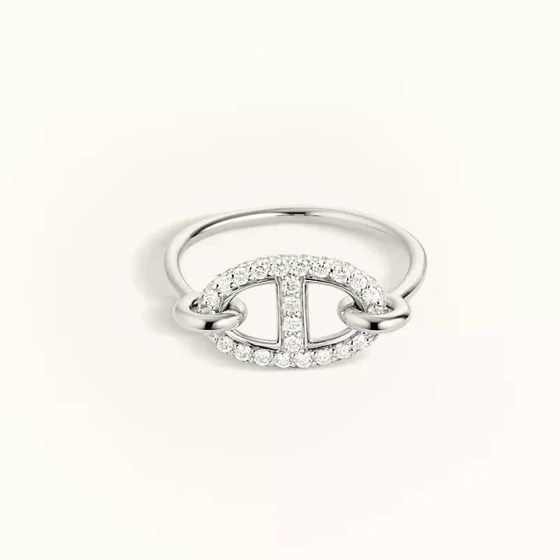[⭐Clover Jewelry]RONDE SMALL SILVER DIAMOND RING