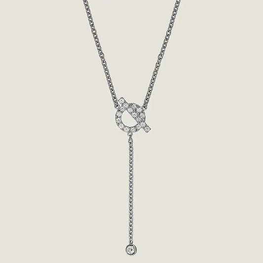 [⭐Clover Jewelry]FINESSE SILVER DIAMOND NECKLACE