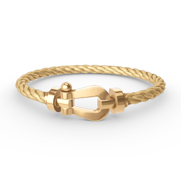 [⭐Clover Jewelry]FORCE LARGE HORSESHOE NO DIAMOND BRACELET GOLD