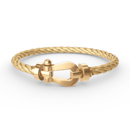 [⭐Clover Jewelry]FORCE LARGE HORSESHOE NO DIAMOND BRACELET GOLD