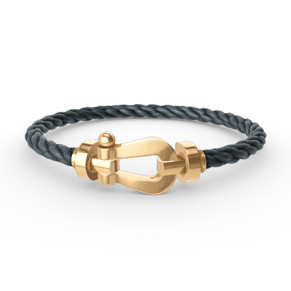 [⭐Clover Jewelry]FORCE LARGE HORSESHOE NO DIAMOND BRACELET GOLD