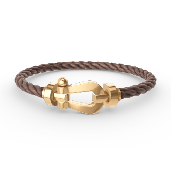 [⭐Clover Jewelry]FORCE LARGE HORSESHOE NO DIAMOND BRACELET GOLD