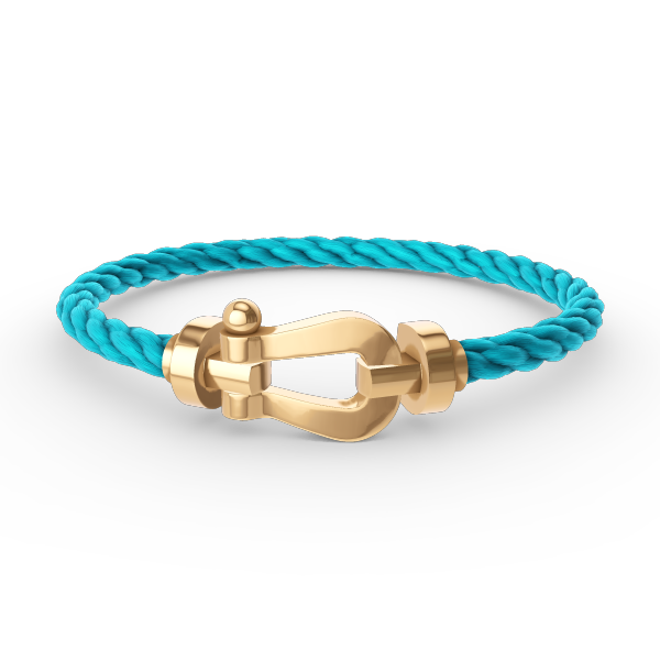 [⭐Clover Jewelry]FORCE LARGE HORSESHOE NO DIAMOND BRACELET GOLD