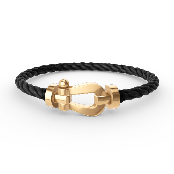 [⭐Clover Jewelry]FORCE LARGE HORSESHOE NO DIAMOND BRACELET GOLD