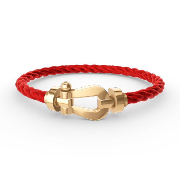 [⭐Clover Jewelry]FORCE LARGE HORSESHOE NO DIAMOND BRACELET GOLD