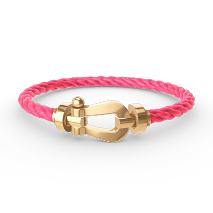 [⭐Clover Jewelry]FORCE LARGE HORSESHOE NO DIAMOND BRACELET GOLD