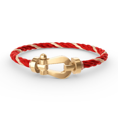 [⭐Clover Jewelry]FORCE LARGE HORSESHOE NO DIAMOND BRACELET GOLD