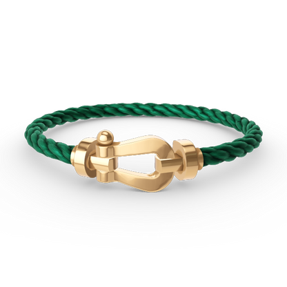 [⭐Clover Jewelry]FORCE LARGE HORSESHOE NO DIAMOND BRACELET GOLD