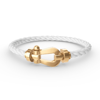 [⭐Clover Jewelry]FORCE LARGE HORSESHOE NO DIAMOND BRACELET GOLD