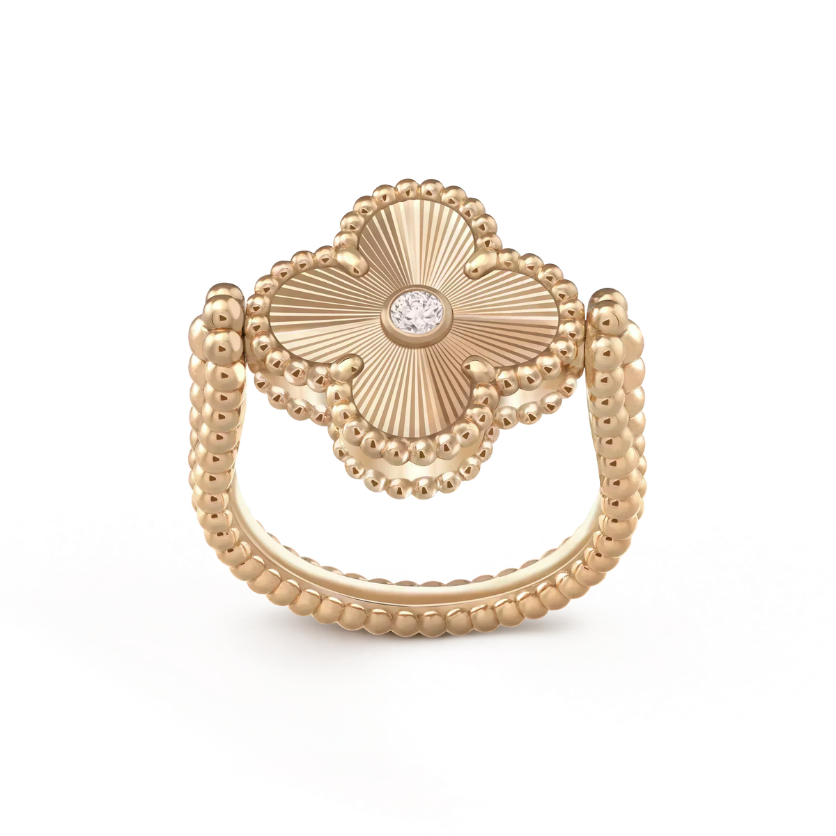 [⭐Clover Jewelry]CLOVER RIVERSIBLE ROSE GOLD RING
