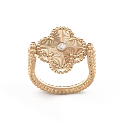 [⭐Clover Jewelry]CLOVER RIVERSIBLE ROSE GOLD RING