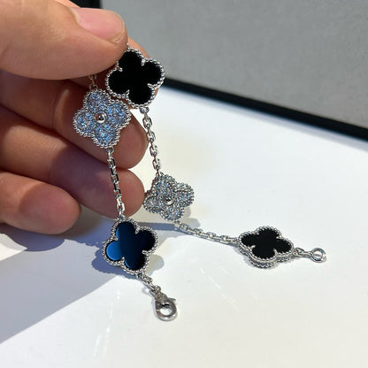 [⭐Clover Jewelry] CLOVER 5 MOTIF ONYXS BRACELET COLLECTION
