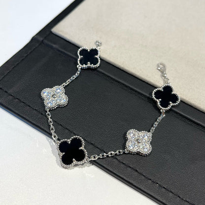 [⭐Clover Jewelry] CLOVER 5 MOTIF ONYXS BRACELET COLLECTION