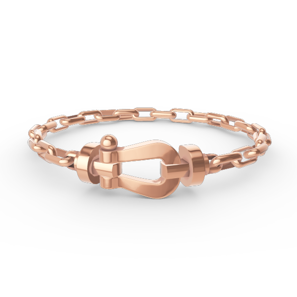 [⭐Clover Jewelry]FORCE LARGE HORSESHOE CLASP  METAL BRACELET