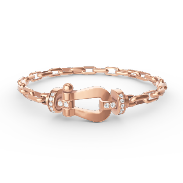 [⭐Clover Jewelry]FORCE LARGE HORSESHOE CLASP  METAL BRACELET