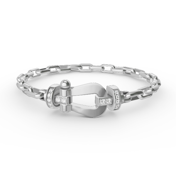 [⭐Clover Jewelry]FORCE LARGE HORSESHOE CLASP  METAL BRACELET