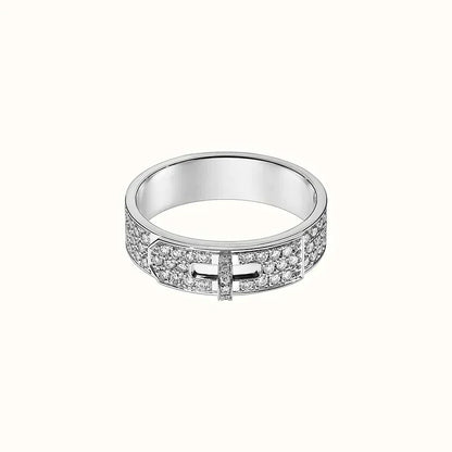 [⭐Clover Jewelry]KELLY SILVER DIAMOND RING