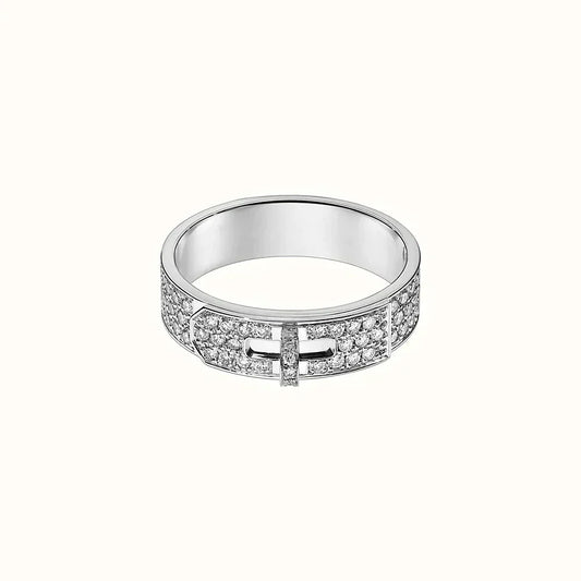 [⭐Clover Jewelry]KELLY SILVER DIAMOND RING
