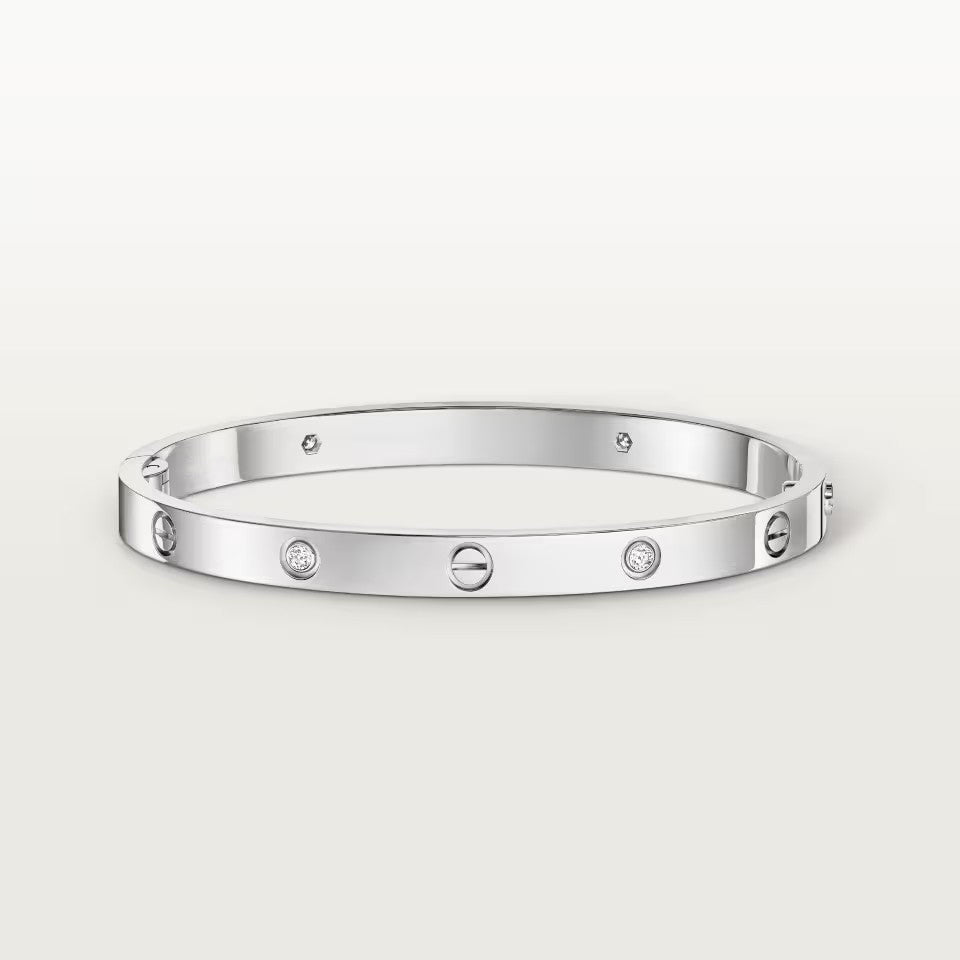[⭐Clover Jewelry]LOVE BRACELET 4.8MM 4 DIAMONDS