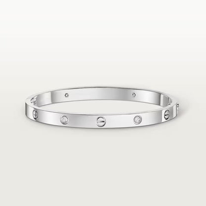 [⭐Clover Jewelry]LOVE BRACELET 4.8MM 4 DIAMONDS