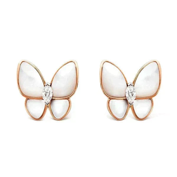 [⭐Clover Jewelry]BUTTERFLY MOP DIAMOND EARRINGS
