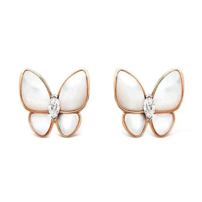 [⭐Clover Jewelry]BUTTERFLY MOP DIAMOND EARRINGS