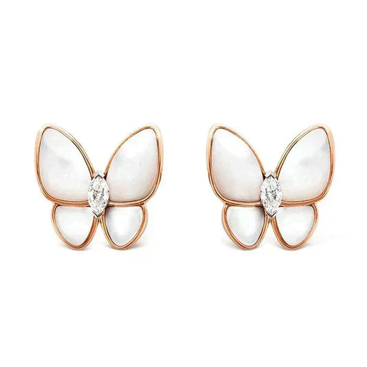 [⭐Clover Jewelry]BUTTERFLY MOP DIAMOND EARRINGS