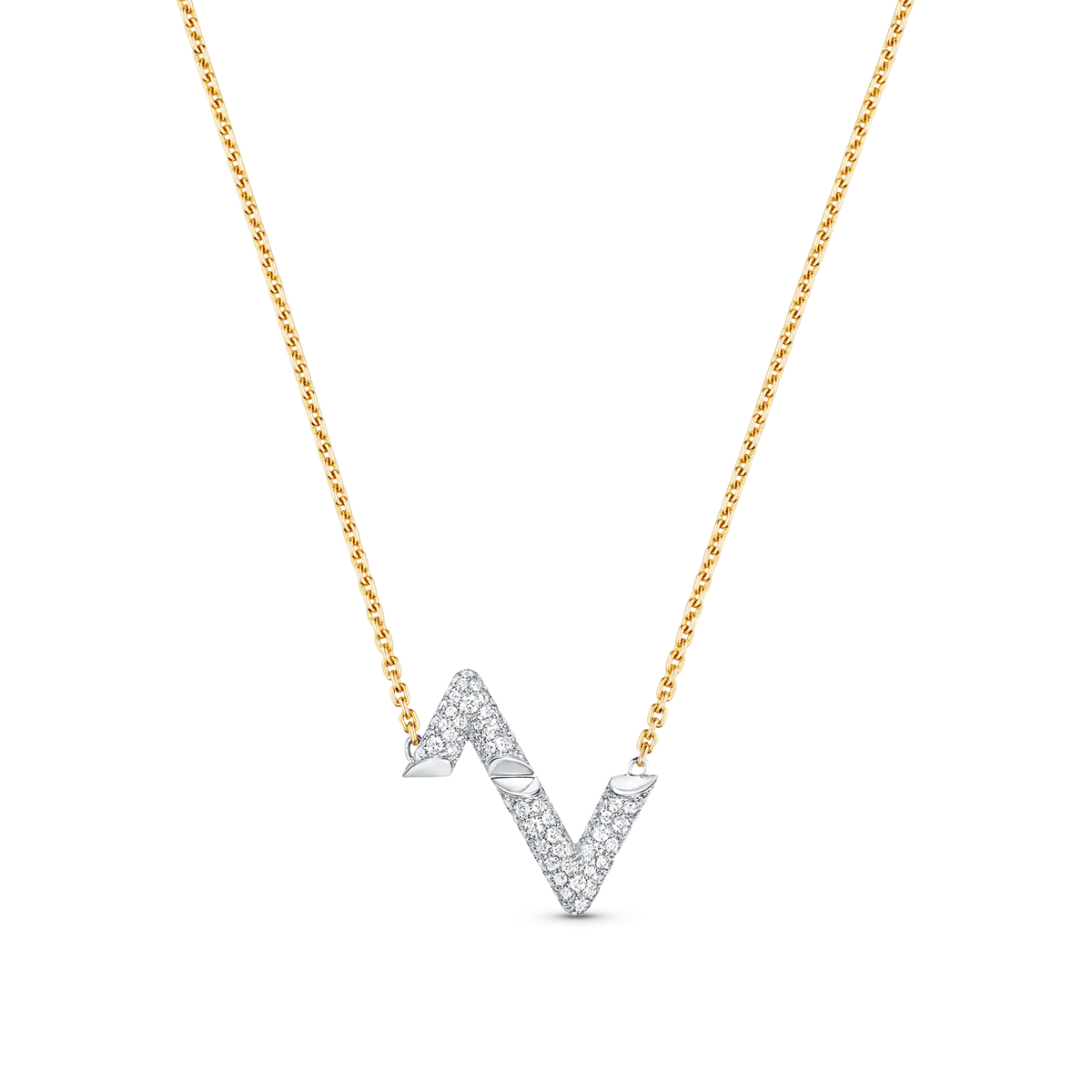 [⭐Clover Jewelry]VOLT SILVER DIAMOND PEDANT NECKLACE