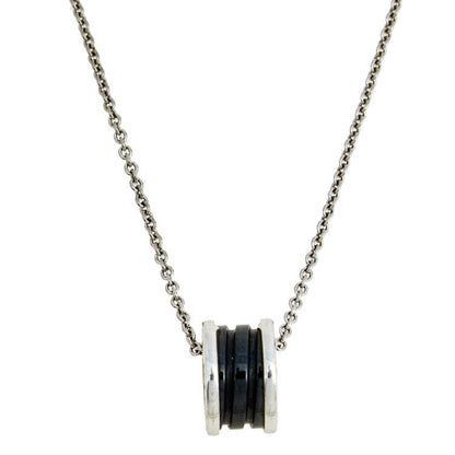 [⭐Clover Jewelry]ZERO 1 BLACK CERAMIC SILVER NECKLACE