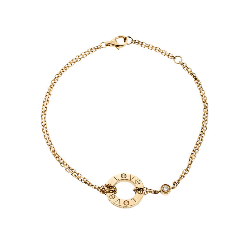 [⭐Clover Jewelry]LOVE BRACELET 2 DIAMOND