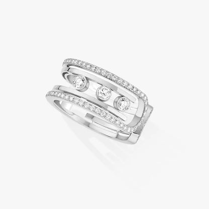 [⭐Clover Jewelry]Move 10th Diamond Ring in Gold