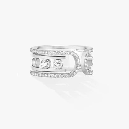 [⭐Clover Jewelry]Move 10th Diamond Ring in Gold